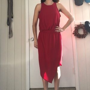 Beautiful red asymmetrical dress